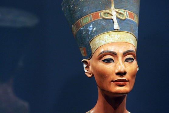A bust of Queen Nefertiti of Ancient Egypt. (Photo by Oliver Lang/AFP/Getty Images)