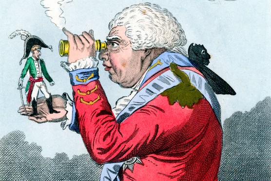 A cartoon of Napoleon and King George III.