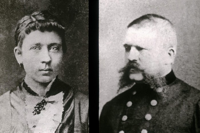 Hitler’s parents, Klara and Alois, pictured around 1890 Hitler’s parents, Klara and Alois, pictured around 1890