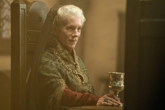 Juliet Stevenson as Emma of Normandy in BBC drama King and Conqueror (Photo via BBC)