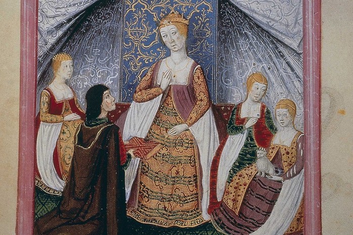 Queen Isabella of Castile, pictured in a 15th-century illumination. Five centuries after her death, the Spanish monarch is still used as an icon to shape national identity as essentially Castilian (Image by Topfoto) Queen Isabella of Castile, pictured in a 15th-century illumination. Five centuries after her death, the Spanish monarch is still used as an icon to shape national identity as essentially Castilian (Image by Topfoto)