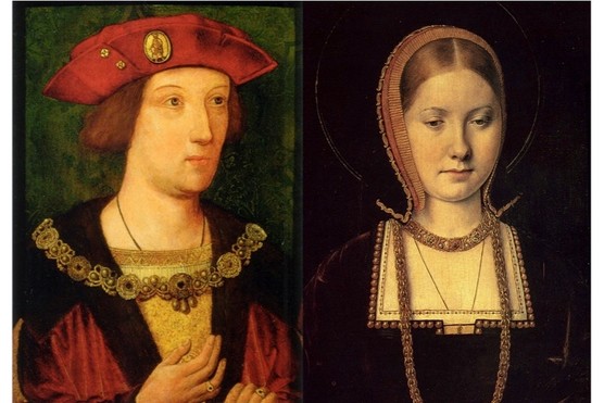 Prince Arthur around the time of his marriage, c1501 and Catherine of Aragon, 1502. (Photo by Universal History Archive/UIG via Getty images) Prince Arthur and Catherine of Aragon