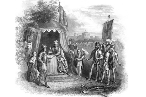 An illustration depicting King John signing Magna Carta in 1215. (Photo by The Print Collector/Print Collector/Getty Images) An illustration depicting King John signing Magna Carta in 1215. (Photo by The Print Collector/Print Collector/Getty Images)