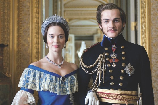The chemistry between Emily Blunt (Victoria) and Rupert Friend (Albert) is palpable in the 2009 biopic. (Image by Alamy) The chemistry between Emily Blunt (Victoria) and Rupert Friend (Albert) is palpable in the 2009 biopic. (Image by Alamy)