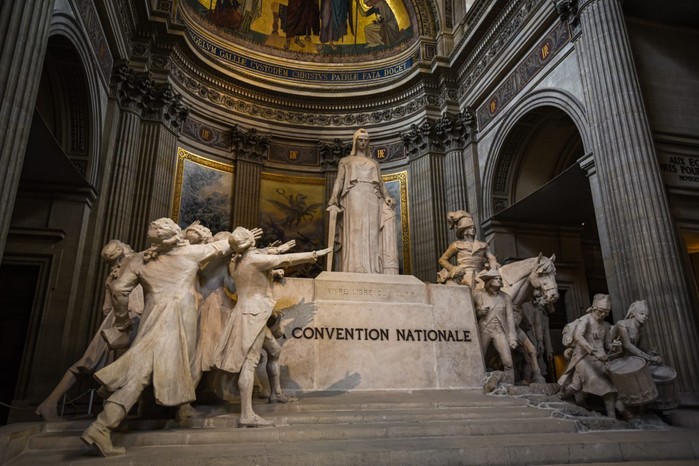 Marianne, personification of the French Republic, in Paris’s Panthéon. “Revolutions don’t work for women; they offer no place for us,” says Janina Ramirez A large marble statue of a woman, surrounded by a crowd of men