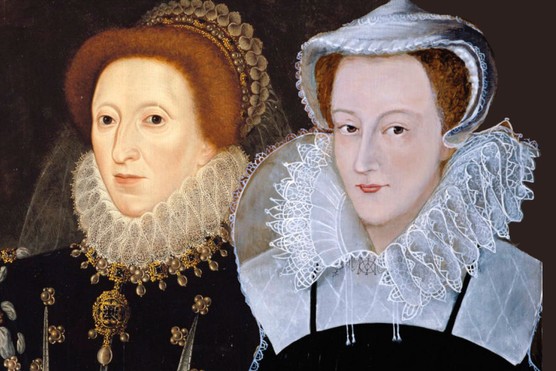 Elizabeth I and Mary, Queen of Scots.