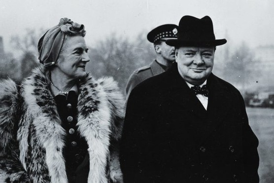 Winston Churchill with his wife Clementine, 1941 (Photo by Daily Herald Archive/SSPL/Getty Images)