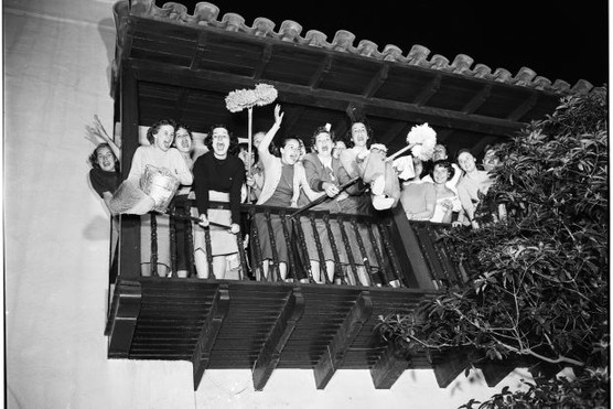 Women at Kappa Kappa Gamma and Gamma Phi Beta Houses of University of California at Los Angeles in 1952