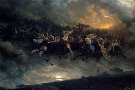 Painting of the Wild Hunt of Odin
