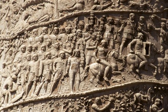 Roman soldiers on the detail of Trajan's Column