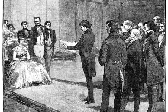 Queen Victoria attends to matters of state. Illustration from 'The Life and Times of Queen Victoria' by Robert Wilson, (1900). (Photo by The Print Collector/Print Collector/Getty Images)