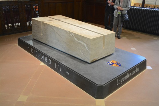 The tomb of King Richard III, who was reinterred at Leicester cathedral of Saint Martin following the discovery of his body in 2012. (Photo by Getty Images) The tomb of King Richard III, who was reinterred at Leicester cathedral of Saint Martin following the discovery of his body in 2012. (Photo by Getty Images)
