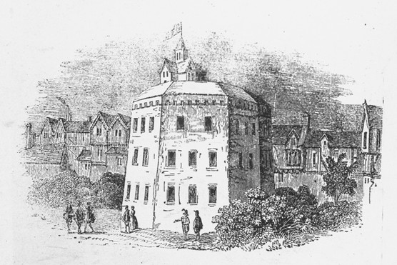 First built in 1576, the Globe theatre burnt to the ground in 1613. During a performance of the play now known as 'Henry VIII', a set of stage cannons were fired and a piece of flaming material from one of the cannons landed on the theatre’s thatched roof, causing the fire. (Photo by Time Life Pictures/Mansell/The LIFE Picture Collection/Getty Images)