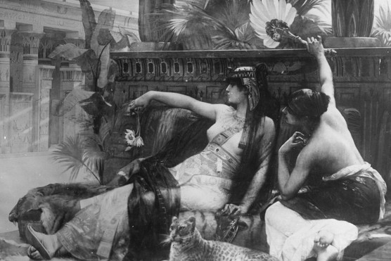 Cleopatra testing poison on slaves. Cleopatra testing poison on slaves.