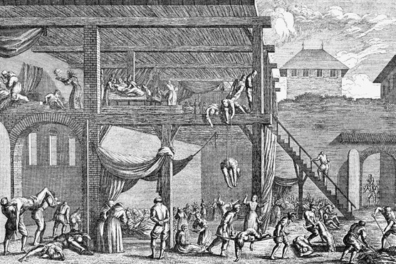 Vienna Plague Hospital, 1679. (Getty Images)