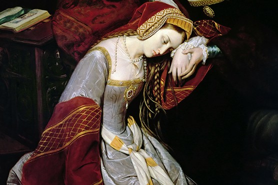 Anne Boleyn during her imprisonment in the Tower of London, a c1835 painting by Édouard Cibot (Photo by Fine Art Images/Heritage Images/Getty Images) Anne Boleyn during her imprisonment in the Tower of London, a c1835 painting by Édouard Cibot (Photo by Fine Art Images/Heritage Images/Getty Images)