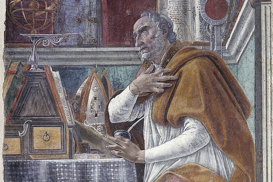 Saint Augustine in His Study. (