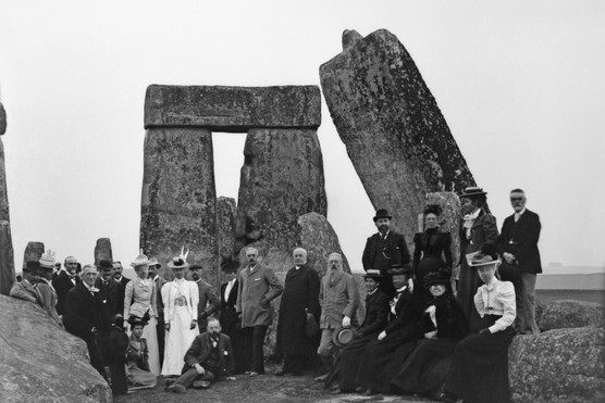 Tourists at Stonehenge. We have no better idea today than 200 years ago what the people who erected these sarsens truly believed. (Getty Images)