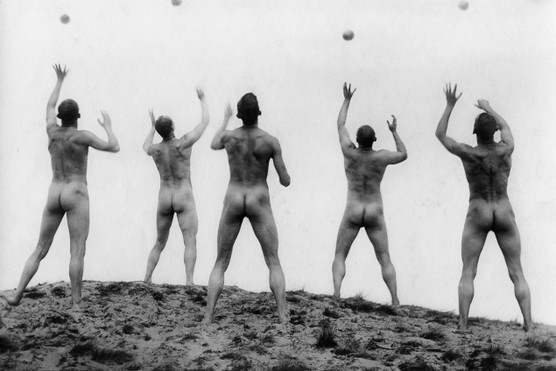 A scene from the German film 'Ways to Strength and Beauty', 1925. (Ullstein Bild via Getty Images)