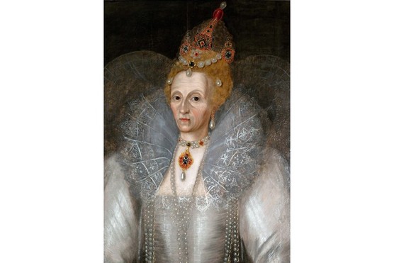 A portrait of Queen Elizabeth I painted by Marcus Gheeraerts the Younger. (Photo by Universal History Archive/UIG via Getty Images)