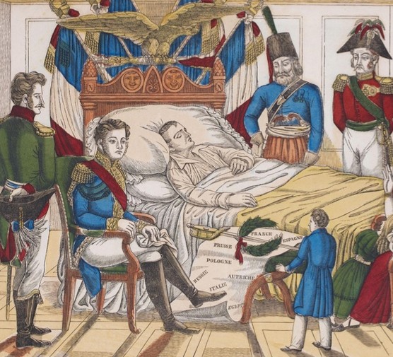 Napoleon Bonaparte on his deathbed. (Photo by Fine Art Images/Heritage Images/Getty Image)