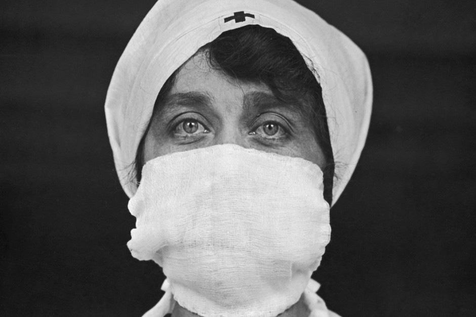 A Red Cross worker in the United States, 1918