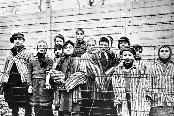 Child survivors at Auschwitz