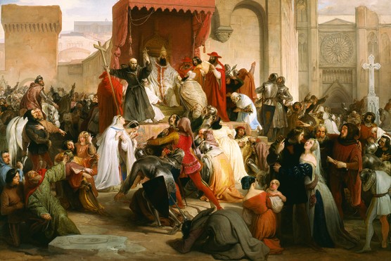 "Pope Urban II’s address at the Council of Clermont, the moment that triggered the First Crusade, has gone down as perhaps the most influential speech in history," writes Sandbrook. (Fine Art Images/Heritage Images/Getty Images) "Pope Urban II’s address at the Council of Clermont, the moment that triggered the First Crusade, has gone down as perhaps the most influential speech in history," writes Sandbrook. (Fine Art Images/Heritage Images/Getty Images)