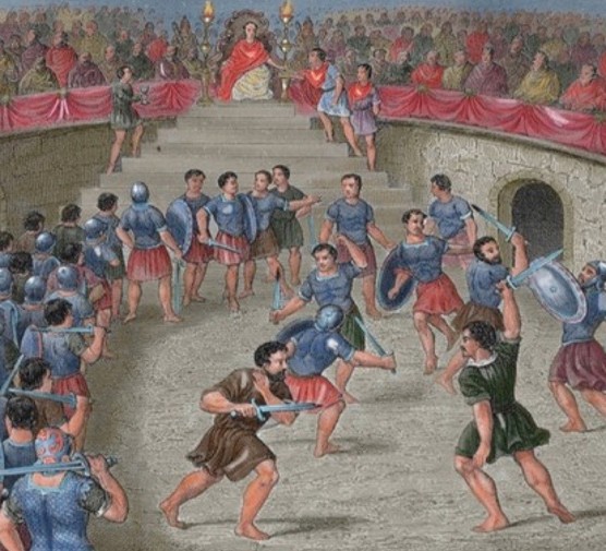 Despite popular misconception, Gladiatorial fighting was not the most popular entertainment in Ancient Rome. (Photo by Alamy)