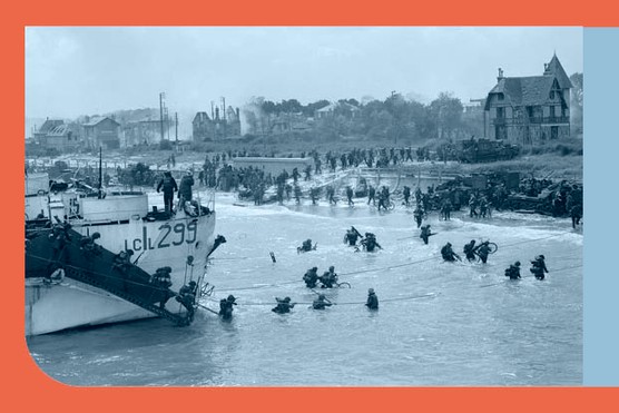 Troops of the 9th Canadian Infantry Brigade (Stormont, Dundas, and Glengarry Highlanders) going ashore, Normandy, France, 6 June 1944. (Credit: Gilbert Alexander Milne/Canada. Dept. of National Defence/Library and Archives Canada/PA-122765) Troops of the 9th Canadian Infantry Brigade (Stormont, Dundas, and Glengarry Highlanders) going ashore, Normandy, France, 6 June 1944. (Credit: Gilbert Alexander Milne/Canada. Dept. of National Defence/Library and Archives Canada/PA-122765)