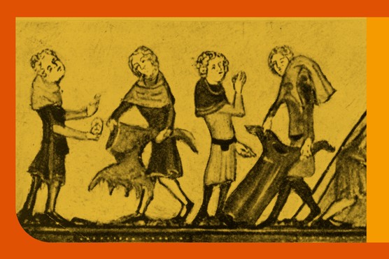 Clothes infected by the Black Death are burned in medieval Europe, c1340. (Photo by Hulton Archive/Getty Images) Clothes infected by the Black Death are burned in medieval Europe, c1340. (Photo by Hulton Archive/Getty Images)