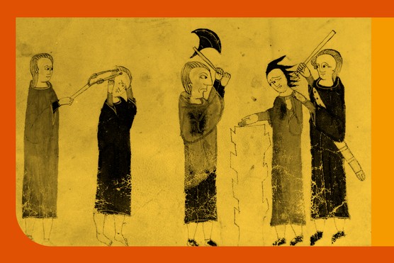 Medieval punishments, Toulouse, 14th century. (Photo by Photo12/UIG via Getty Images)