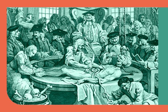 The surgeon Robert Liston prepares to cut open a patient in the first half of the 19th century. Known as the “fastest knife in the west end”, Liston could remove a leg in less than 30 seconds. For most patients, however, the agony was more prolonged. (Wellcome Library, London)