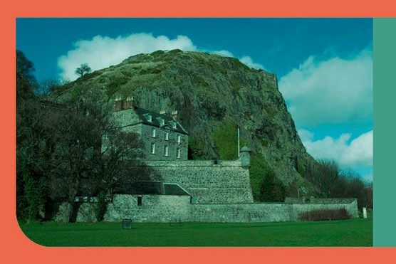 View across the river Clyde to Dumbarton Rock and the medieval Dumbarton Castle. (Photo by Martin W Holt via Getty Images)