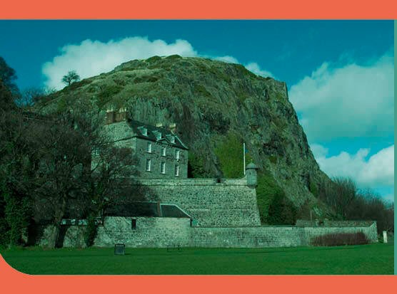 View across the river Clyde to Dumbarton Rock and the medieval Dumbarton Castle. (Photo by Martin W Holt via Getty Images)
