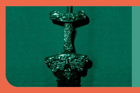 A Viking sword with silver and gold hilt, from Dyback, Skane. (Photo by CM Dixon/Print Collector/Getty Images)