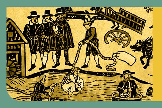 Suspected witch Mary Sutton is “swum” in a Bedfordshire millpond in 1612, as shown in a contemporary illustration. (Picture by Getty Images) Suspected witch Mary Sutton is “swum” in a Bedfordshire millpond in 1612, as shown in a contemporary illustration. (Picture by Getty Images)