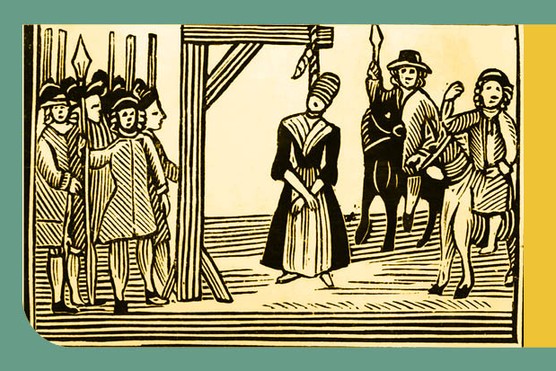 A woodcut depicting a witch hanging in England, c17th Century. (Bettmann via Getty Images) A woodcut depicting a witch hanging in England, c17th Century. (Bettmann via Getty Images)