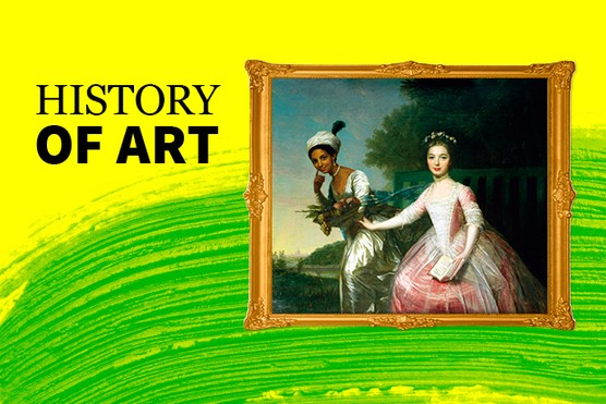 Dido Elizabeth Belle and Lady Elizabeth Murray by David Martin, c1779.