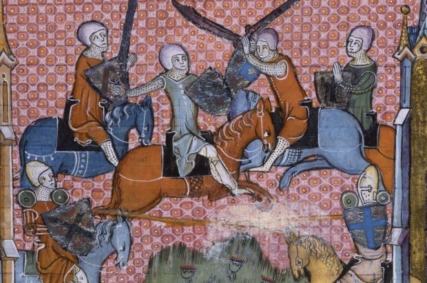 Medieval - Getty Images Illustrated Medieval scene from the Romance of Lancelot