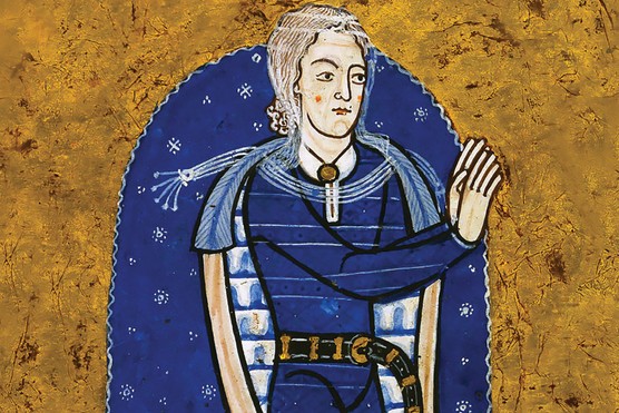 Eleanor of Aquitaine depicted in a 12th-century prayer book