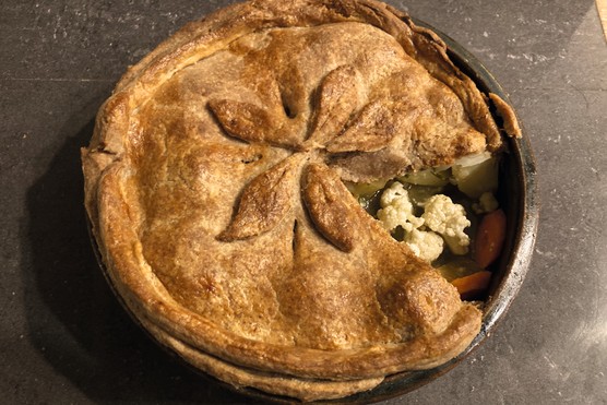 Woolton pie, a vegetarian dish popular during WW2