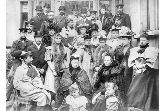 Queen Victoria with her children and grandchildren. Kaiser Wilhelm II is pictured left in the front row. (Photo by Bettmann via Getty Images) Queen Victoria with her children and grandchildren. Kaiser Wilhelm II is pictured left in the front row. (Photo by Bettmann via Getty Images)