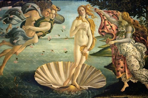 Painting of Venus by Botticelli