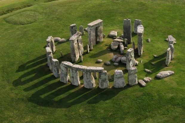Aerial photo of Stone Henge