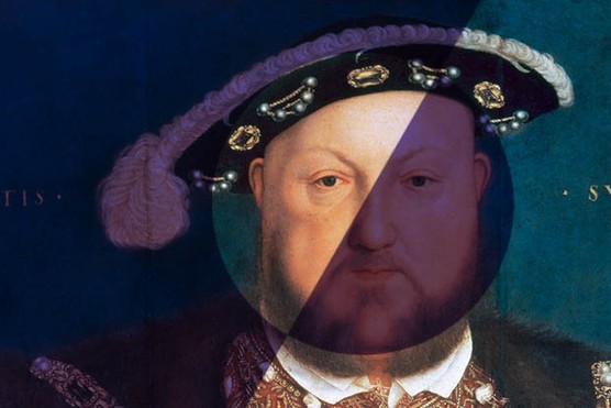 Portrait of Henry VIII by Hans Holbein the Younger (1497–1543). (Photo by: PHAS/UIG via Getty Images)