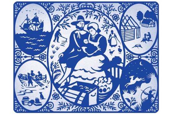 The first baby is born to English settlers in the Americas. (Illustration by Lynn Hatzius)