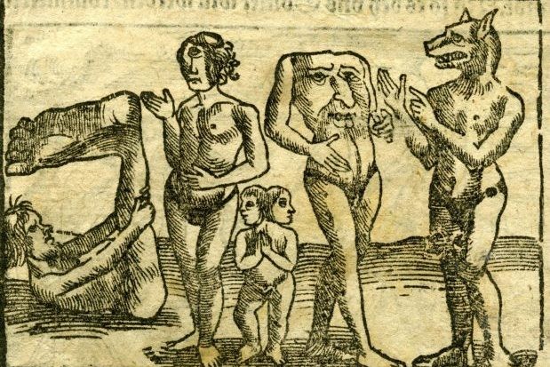 Illustration of strange creatures